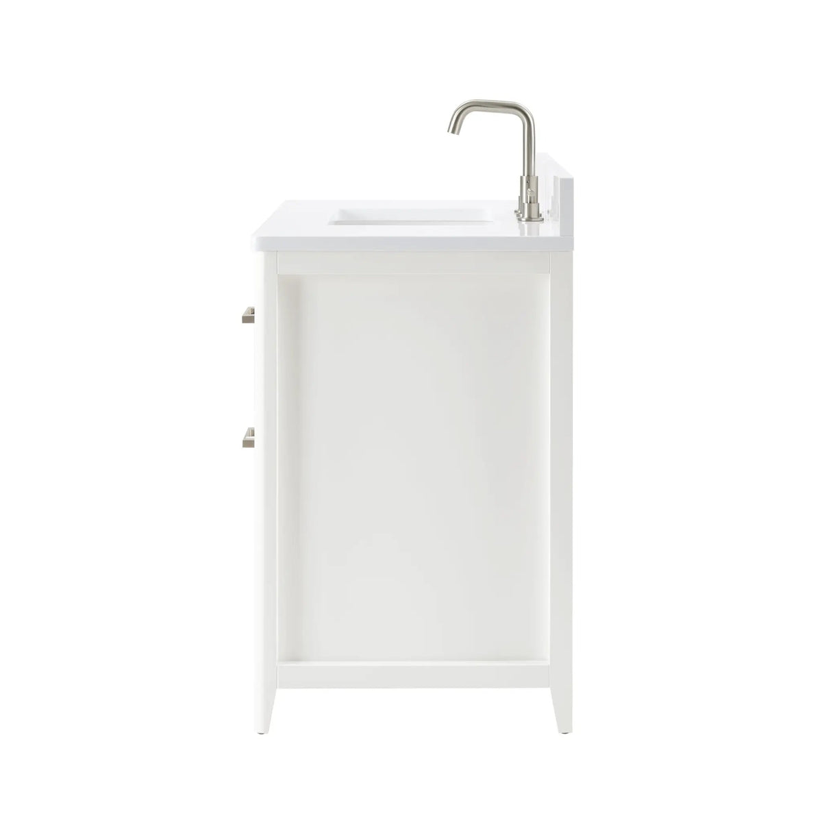 36 Inch Solid Wood Pre-Assembly Bathroom Vanity with US Power - White by HouseOfZazla