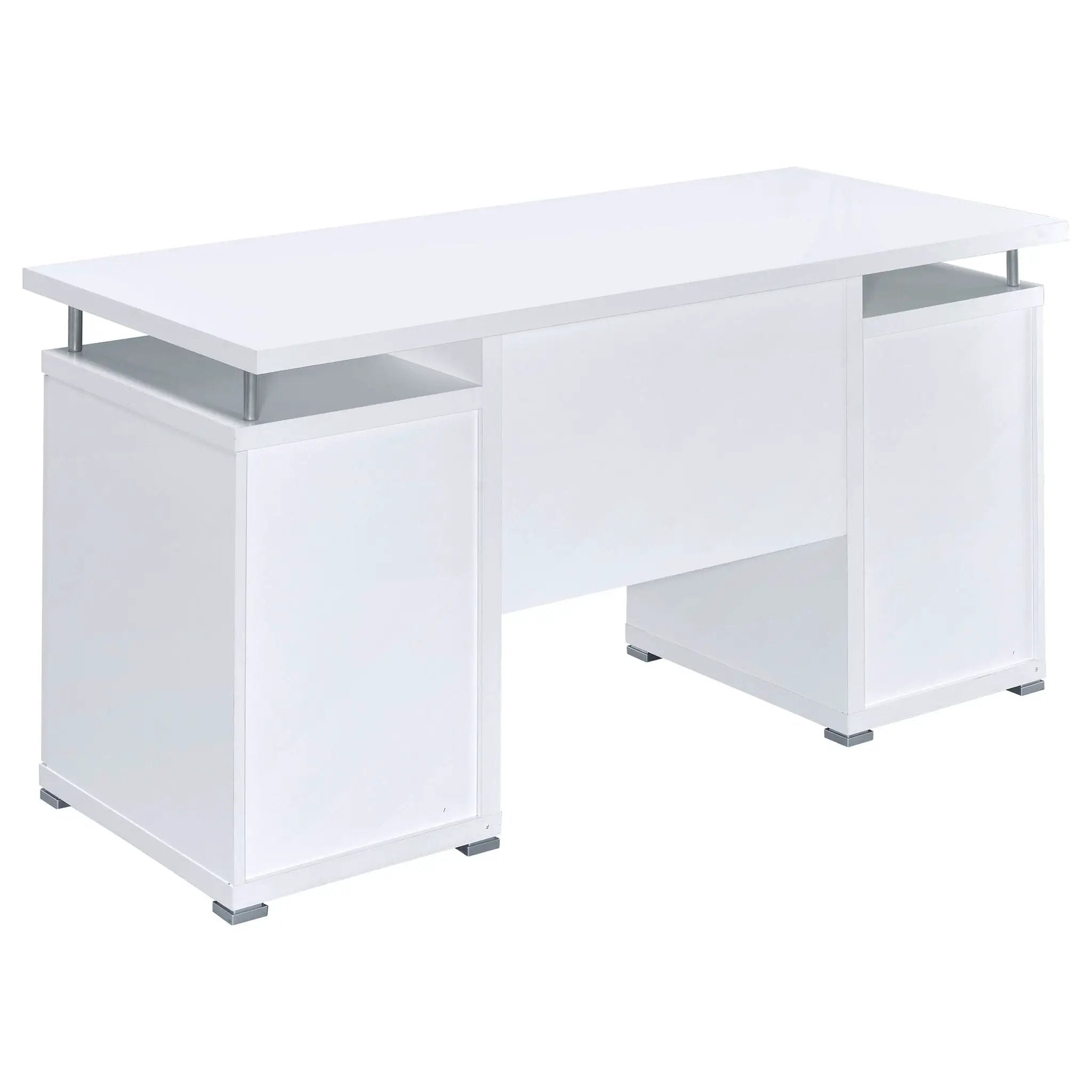 Tracy 55-inch 2-drawer Office Computer Desk White by Unique Piece Furniture