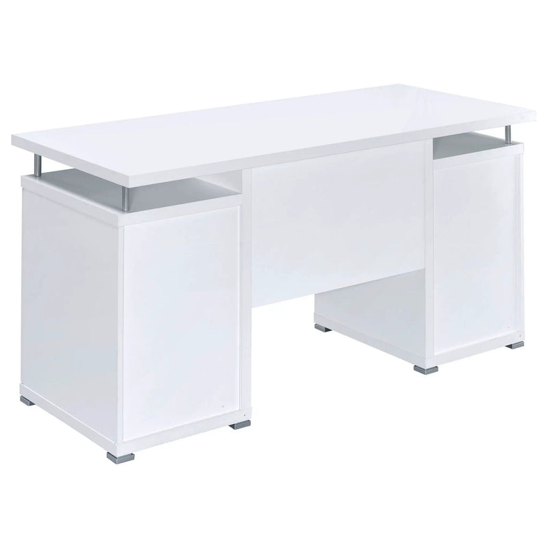 Tracy 55-inch 2-drawer Office Computer Desk White by Unique Piece Furniture