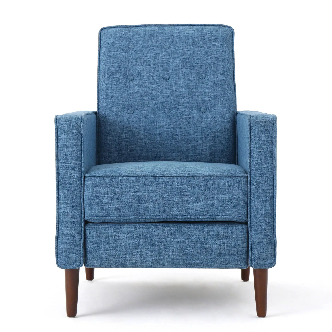 Mid-Century Modern Recliner With Button Tufted Waffle Stitch by Unique Piece Furniture