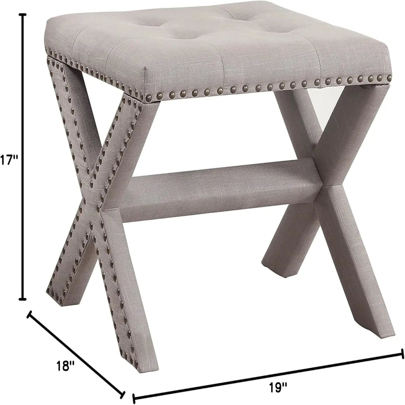 Upholstered Accent Bench With Nailhead Trim by HouseOfZazla