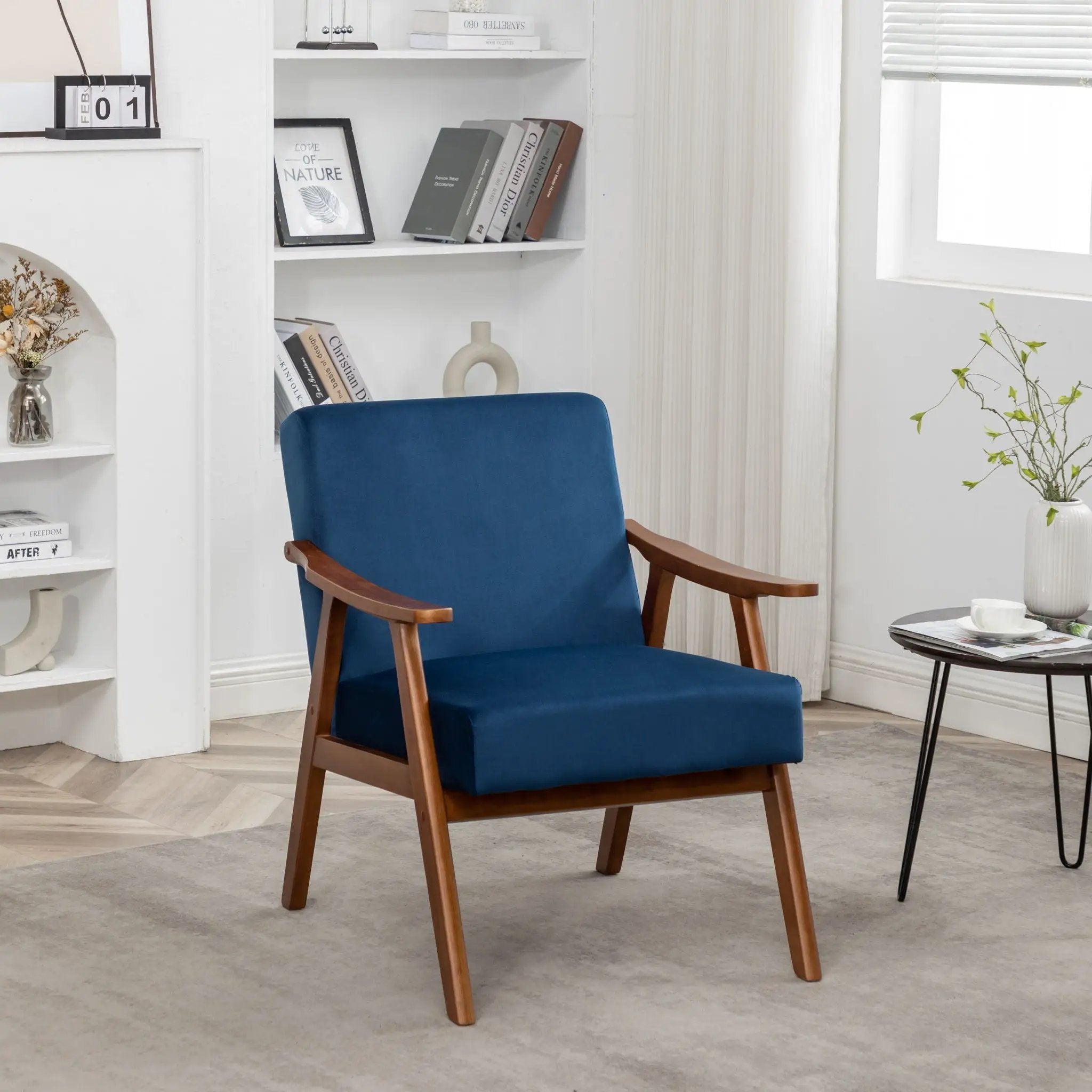Accent Chair, Classic Mid Century Modern For Extra Seating by HouseOfZazla