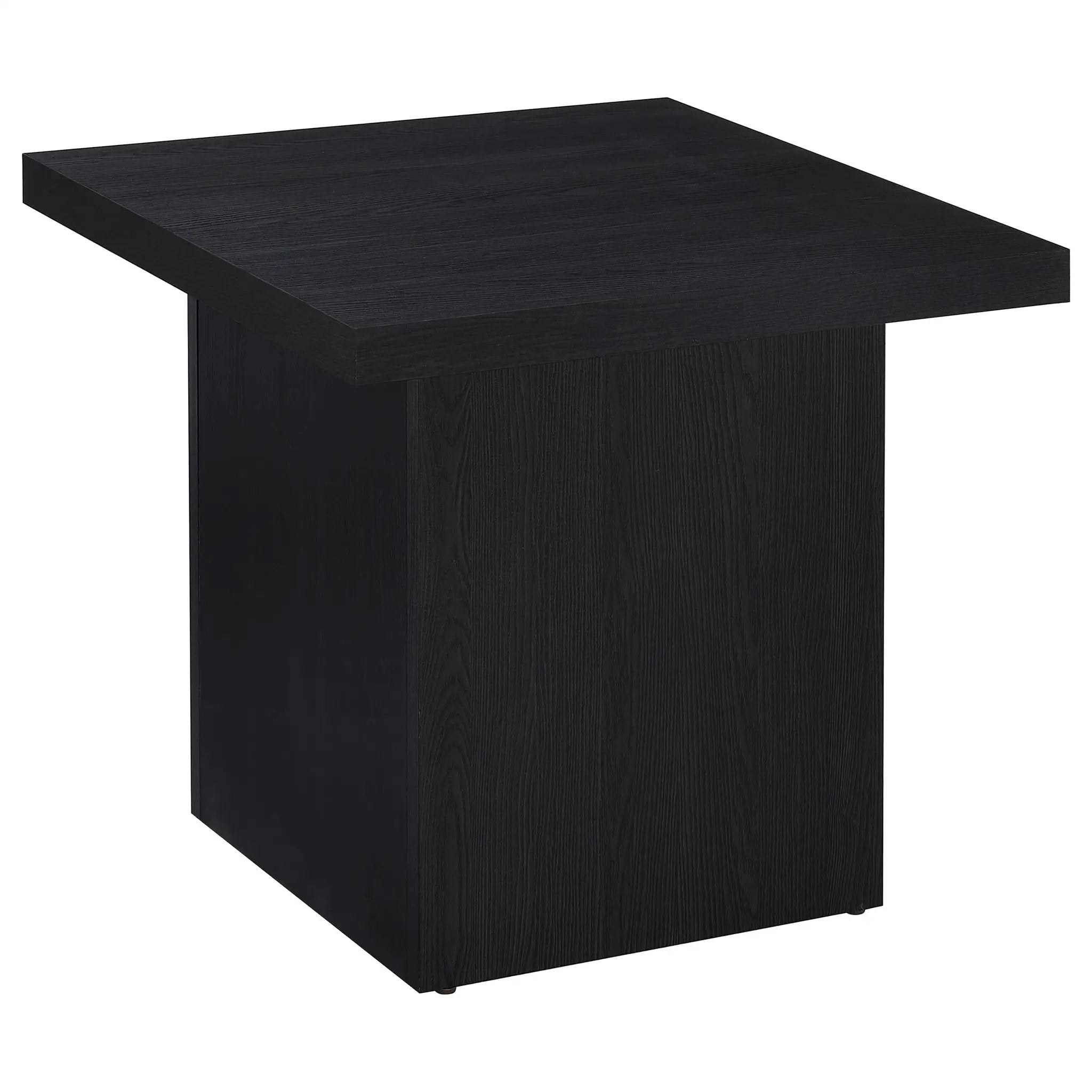 Devar 3-piece Square Cocktail Coffee End Table Set Black by Unique Piece Furniture