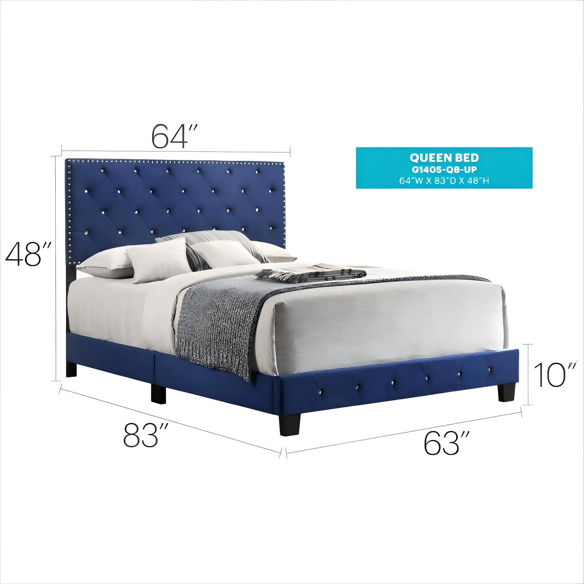 Luxurious Upholstered Bed by HouseOfZazla