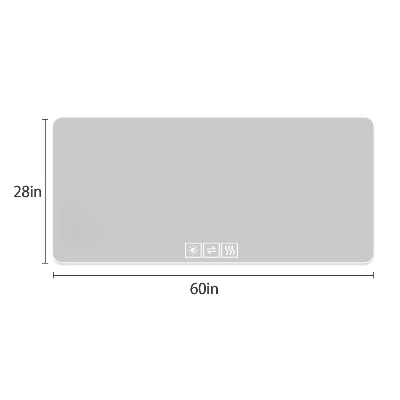 LED Bathroom Mirror With 3 Color Dimmable Backlight by Unique Piece Furniture