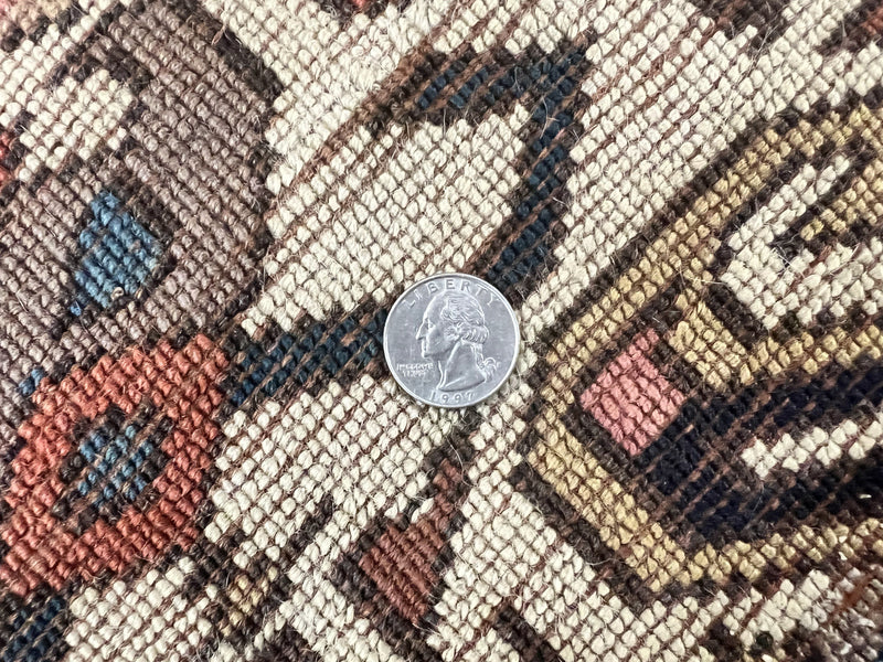 Antique Persian Tribal Runner Rug 4.6 x 9.8, Kurdish Runner, Rug for Hallway or Kitchen, 1920s Carpet, Wool Handmade Rug by Jewel Rugs