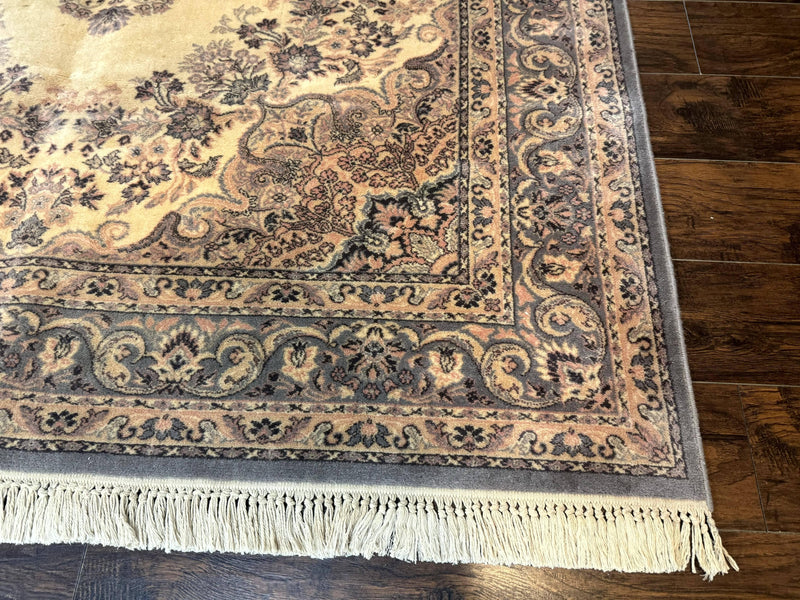 Belgium Power Loomed Wool Rug 6.9 x 9.6, Vintage Oriental Carpet by Jewel Rugs