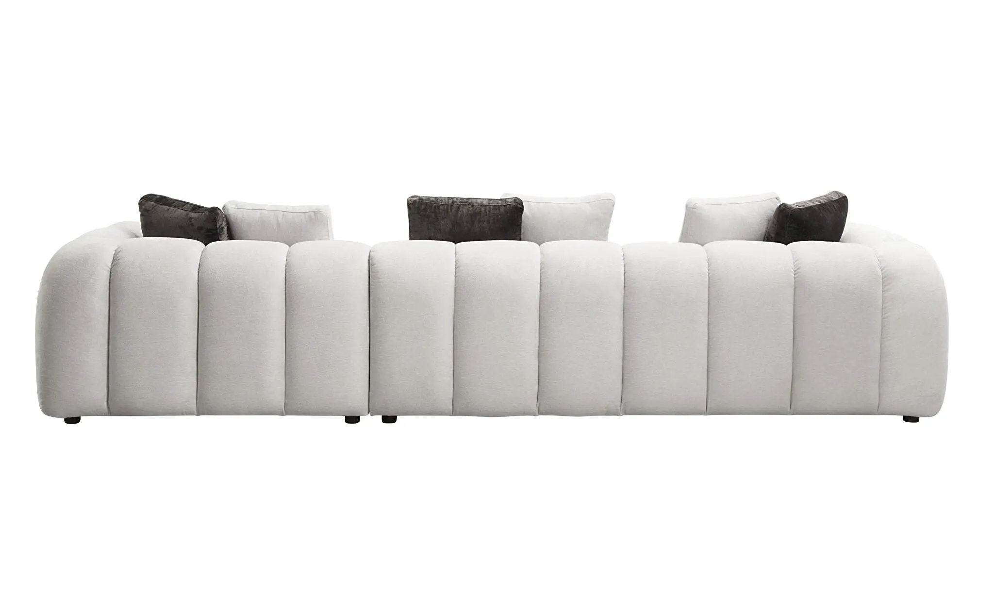 Manilla - Sectional Sofa With 8 Pillows - Ivory White by Unique Piece Furniture