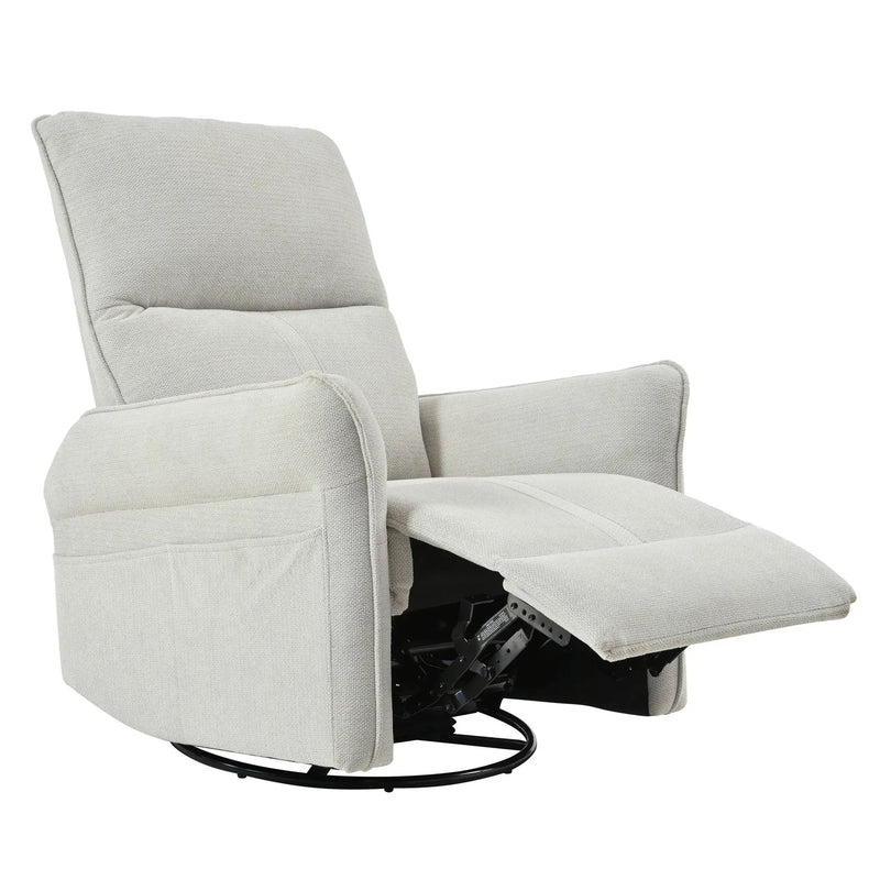 270° Power Swivel Rocker Glider Recliner Chair With USB Ports by Unique Piece Furniture
