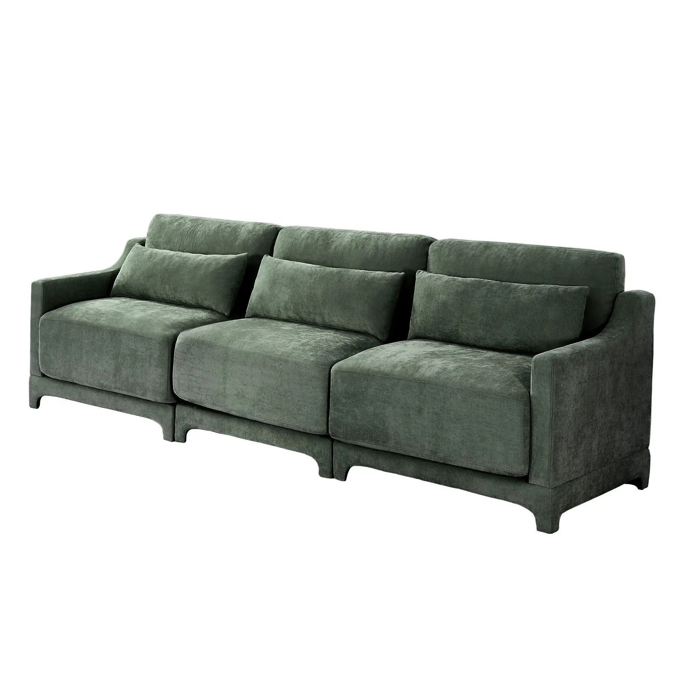 Elegant Sofa With Ergonomic Design And Lumbar Pillows by Unique Piece Furniture