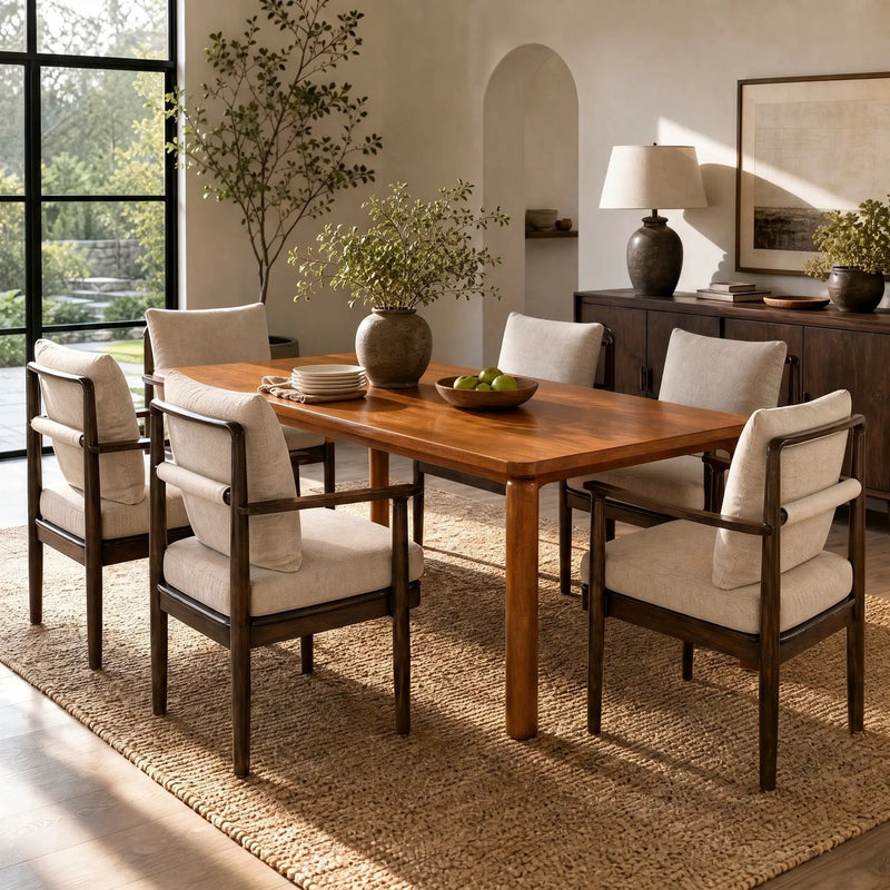 7-Piece Mid-Century Dining Set by HouseOfZazla
