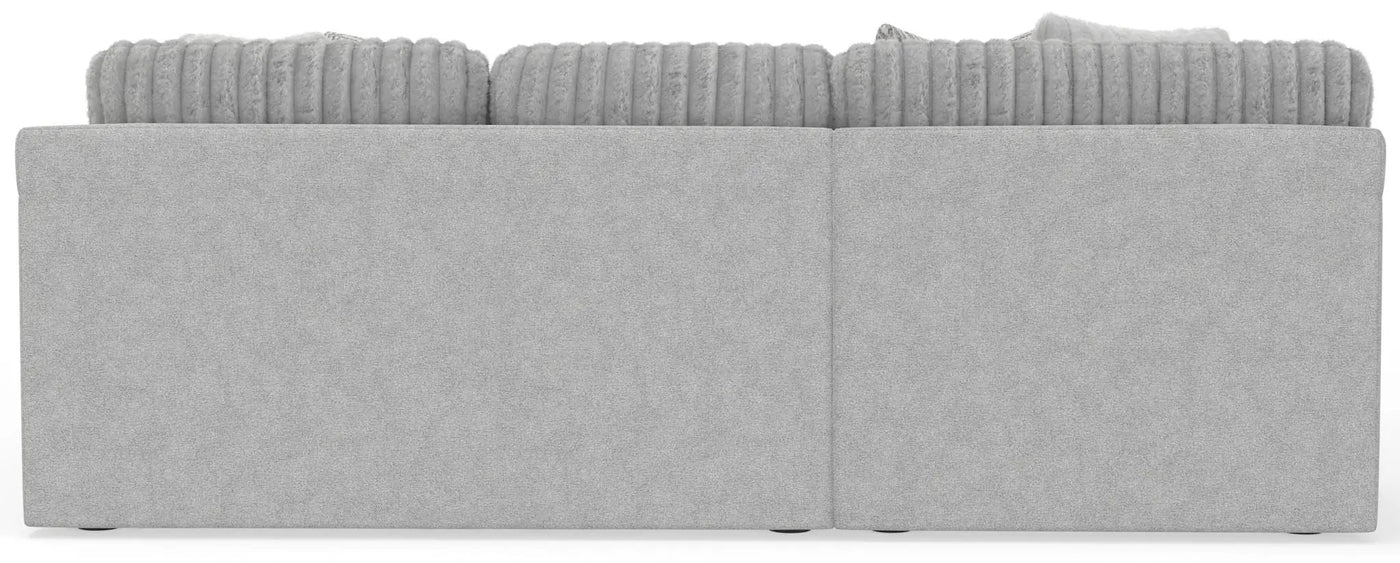 Logan - Upholstered Sectional With Comfort Coil Seating - 46" Cocktail Ottoman And Accent Pillows Included by Unique Piece Furniture