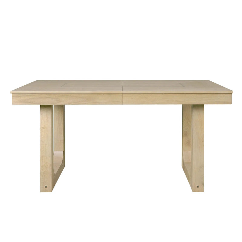 Extendable Dining Set, Farmhouse Extendable Table With Upholstered Chairs