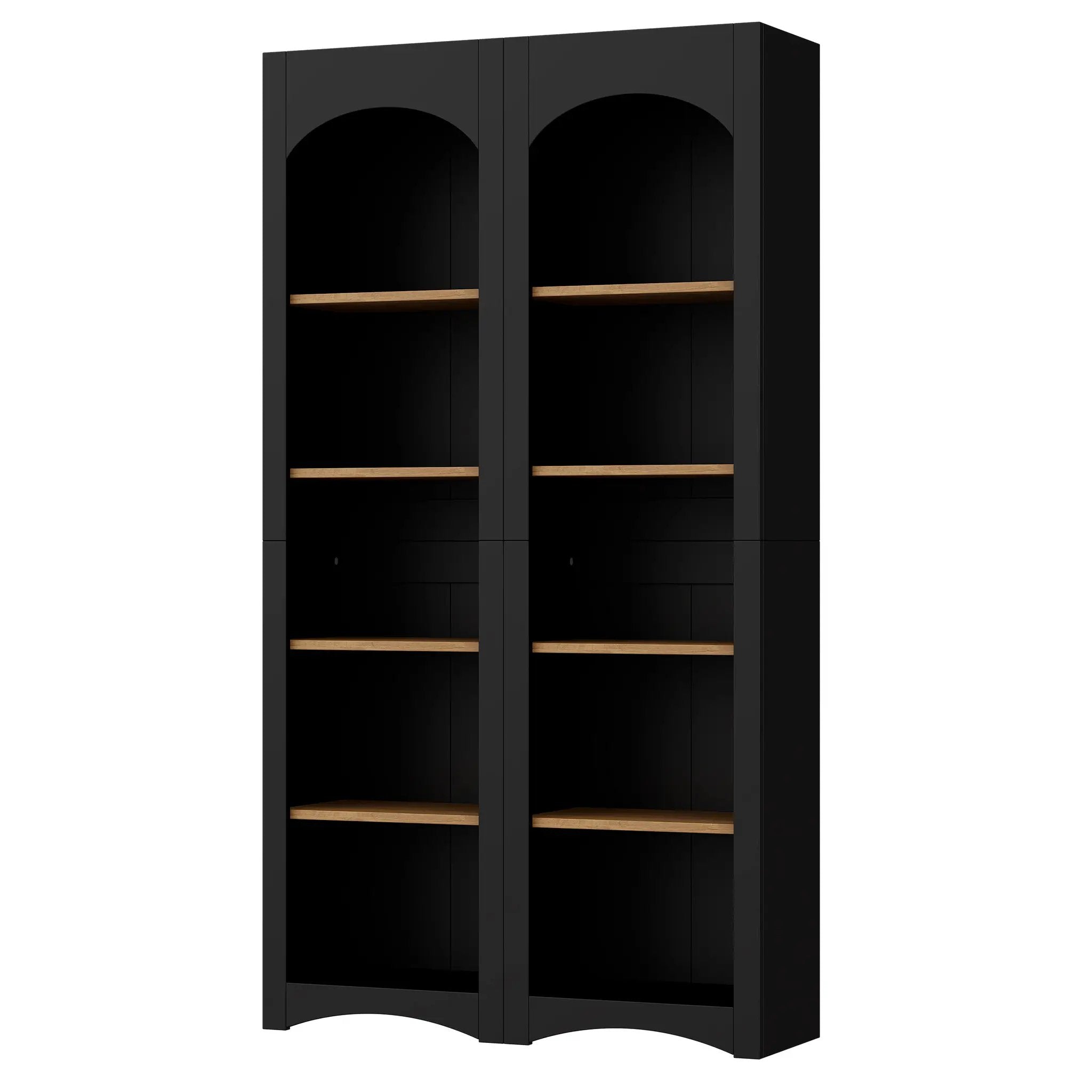 On-Trend Free Standing 5 Tier Bookshelves, Bookcases Set of 2 by HouseOfZazla