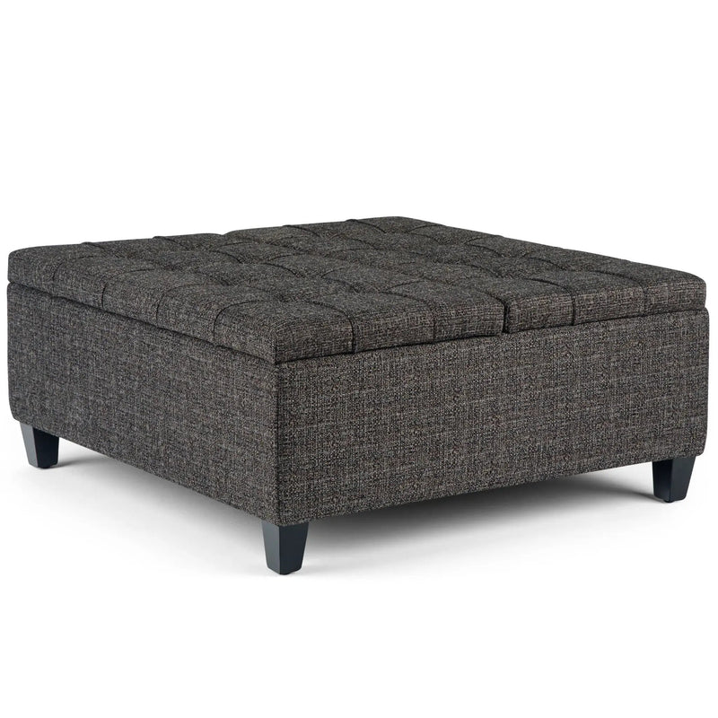 Harrison - Upholstered Coffee Table Storage Ottoman by HouseOfZazla
