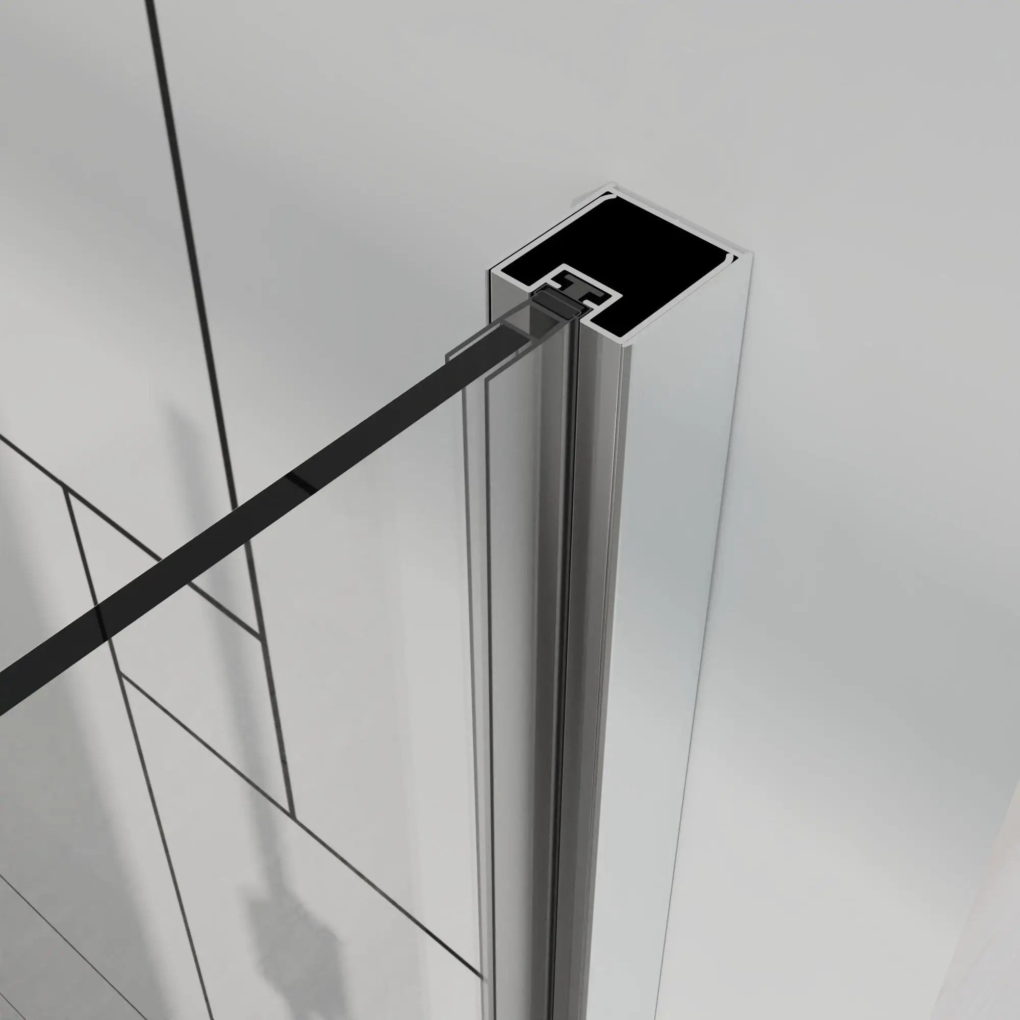 Frameless Bi Fold Shower Doors 30" W X 72" H - Chrome by HouseOfZazla