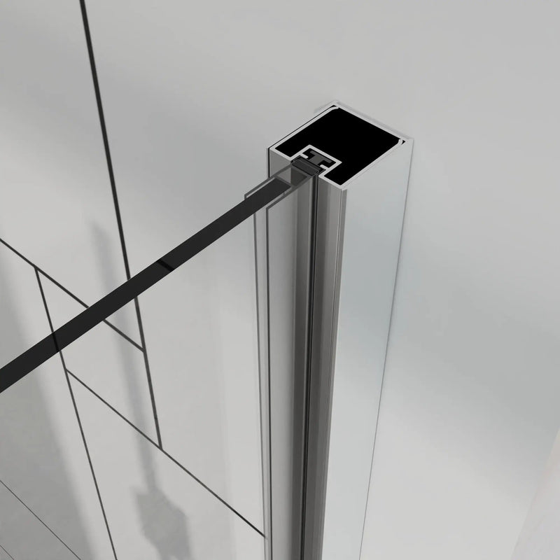 Frameless Bi Fold Shower Doors 30" W X 72" H - Chrome by HouseOfZazla