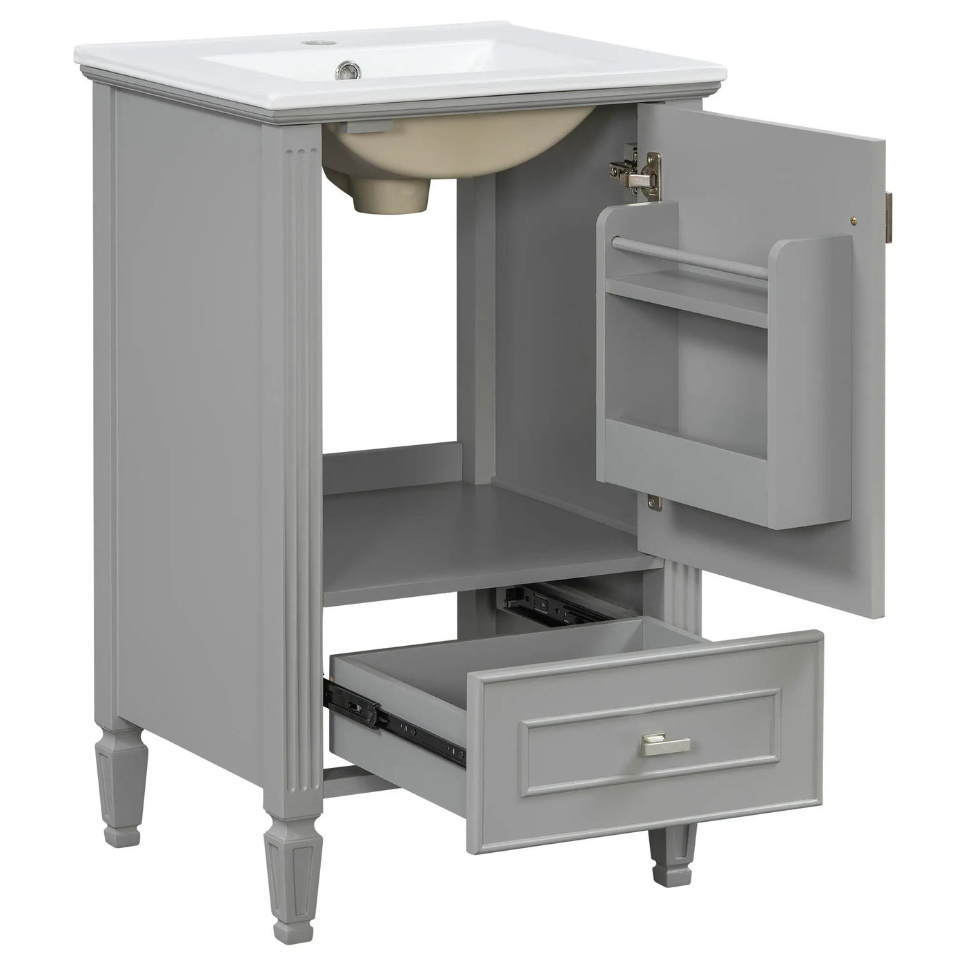 Retro Bathroom Vanity With Sink by HouseOfZazla