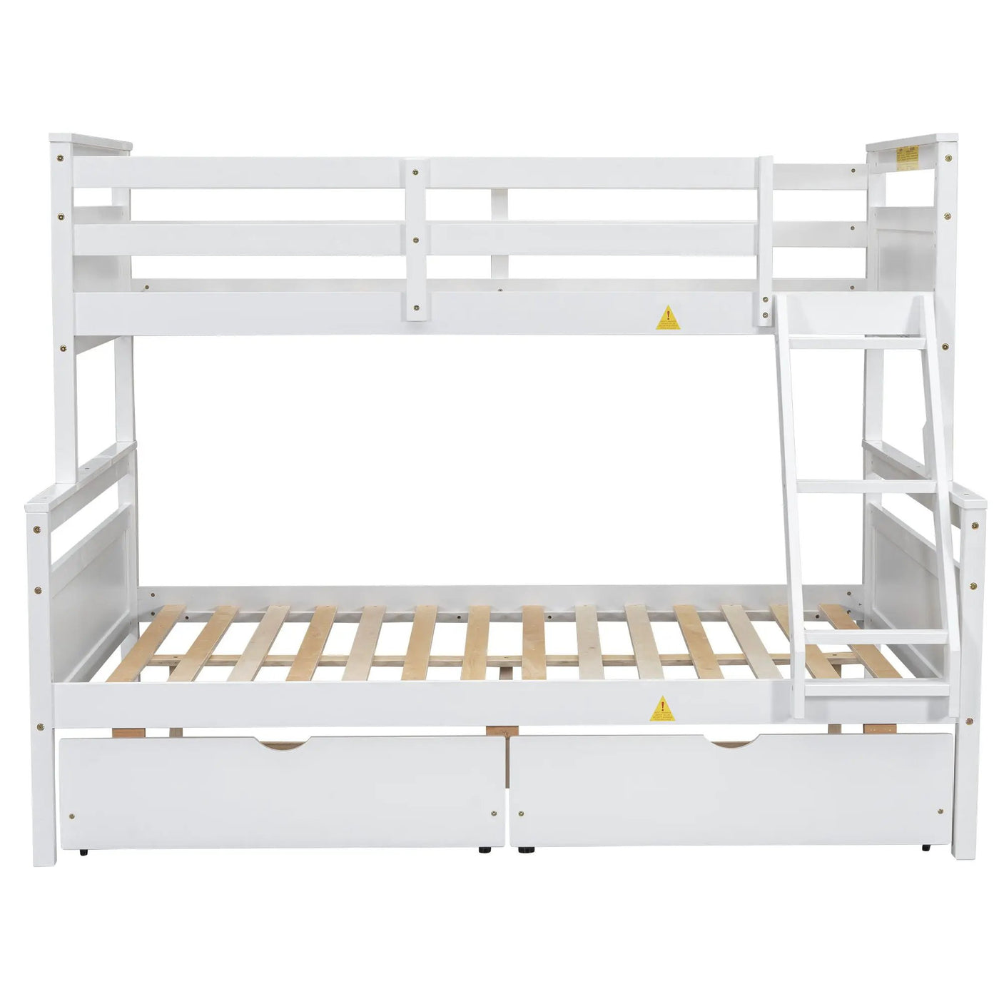 Bunk Bed With Ladder And Safety Guardrail by HouseOfZazla