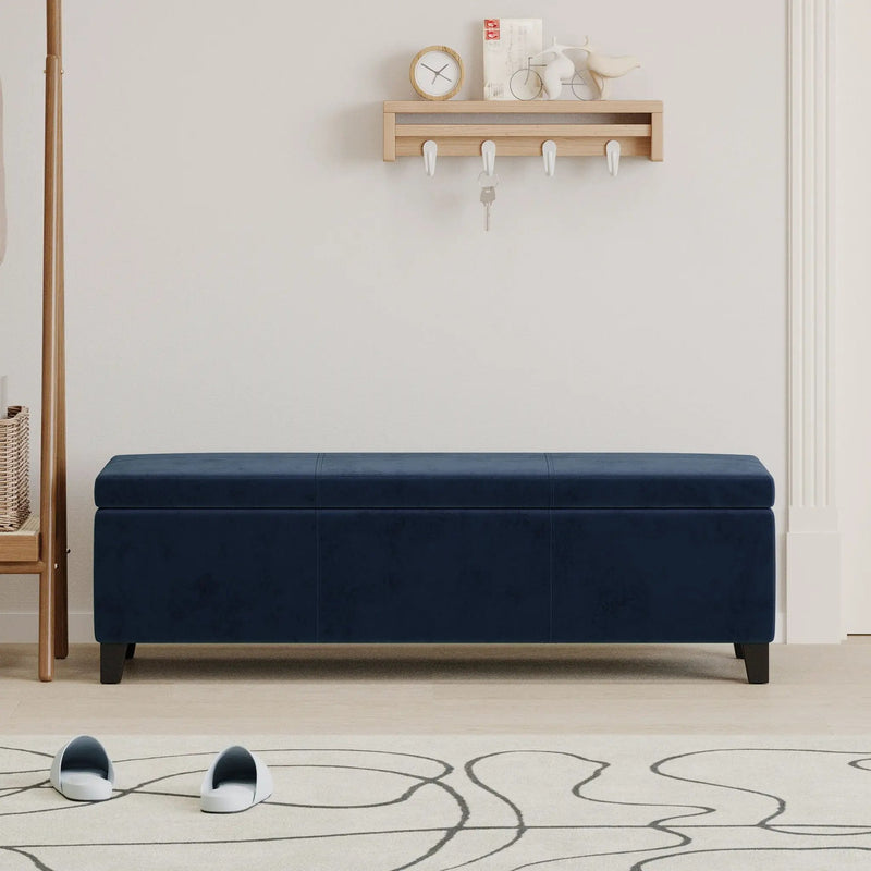 Upholstered Storage Ottoman Bench by HouseOfZazla