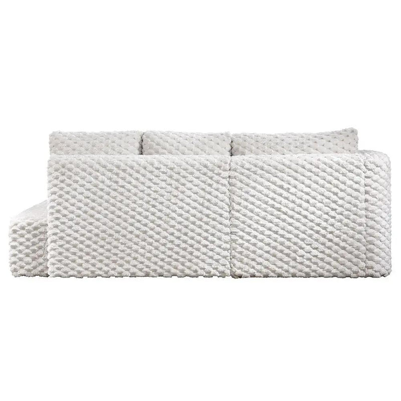 Manya - Sectional Sofa - Ivory Corduroy by Unique Piece Furniture