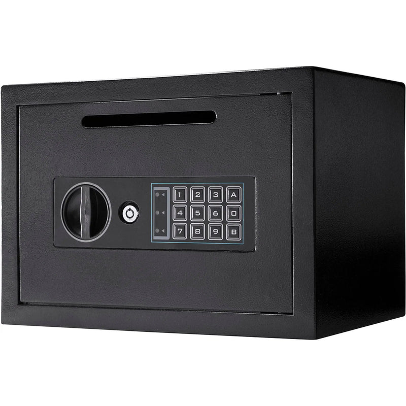 Compact Keypad Depository Safe - Black by HouseOfZazla