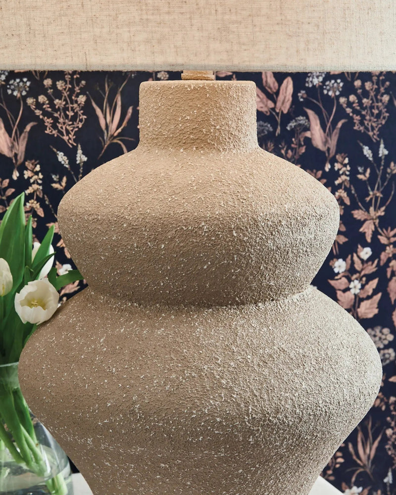 Jossleigh - Metal Table Lamp - Beige by Unique Piece Furniture