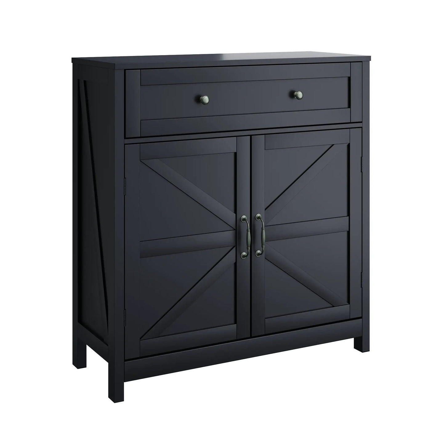 Farmhouse Storage Cabinet With Drawer And Adjustable Shelf by HouseOfZazla