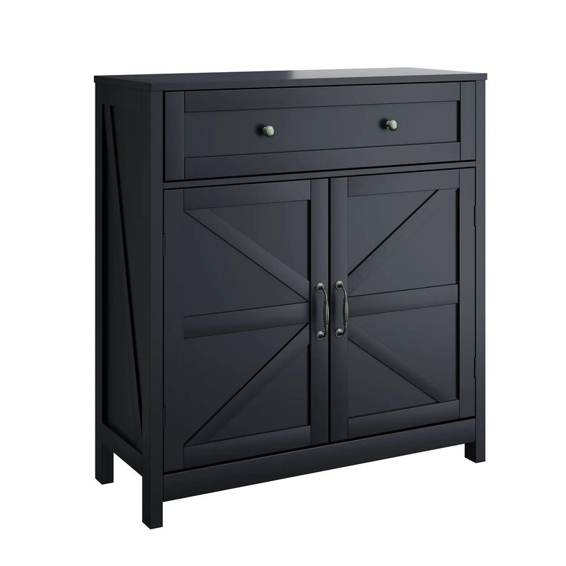 Farmhouse Storage Cabinet With Drawer And Adjustable Shelf by HouseOfZazla