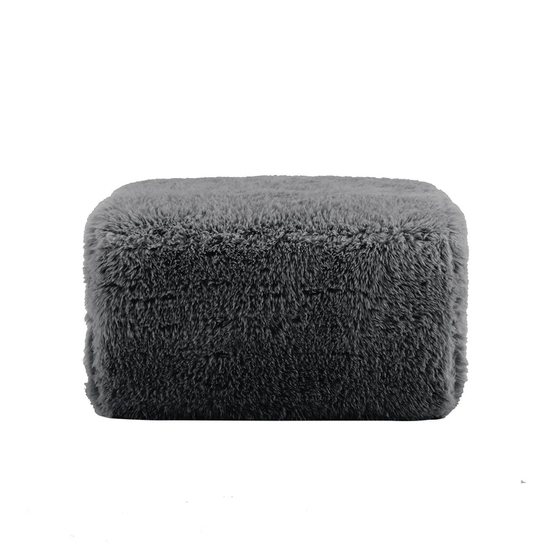 Aviana Ottoman Plush Fabric - Dark by HouseOfZazla