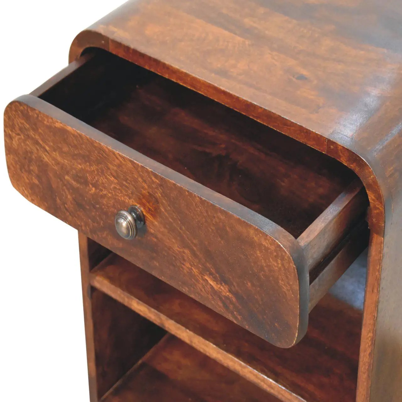 Aspen - Open Bedside Table - Dark Brown by HouseOfZazla