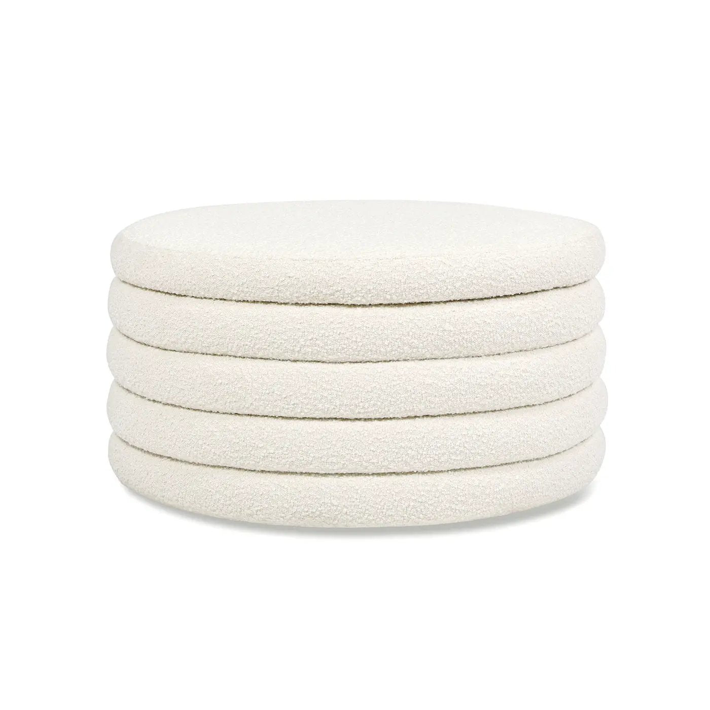 Fuji - Oversized Round Storage Ottoman by HouseOfZazla
