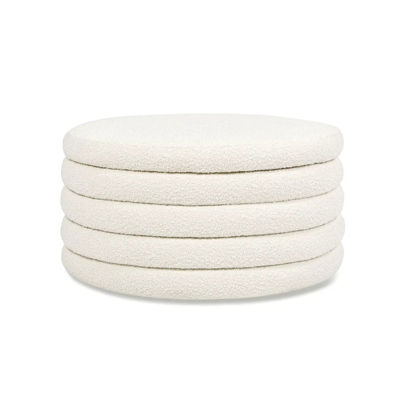 Fuji - Oversized Round Storage Ottoman by Unique Piece Furniture