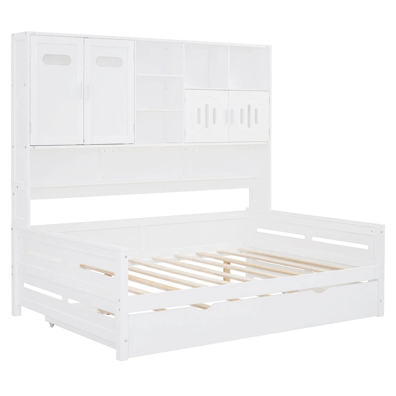 Daybed With All-In-One Cabinet And Shelf by Unique Piece Furniture