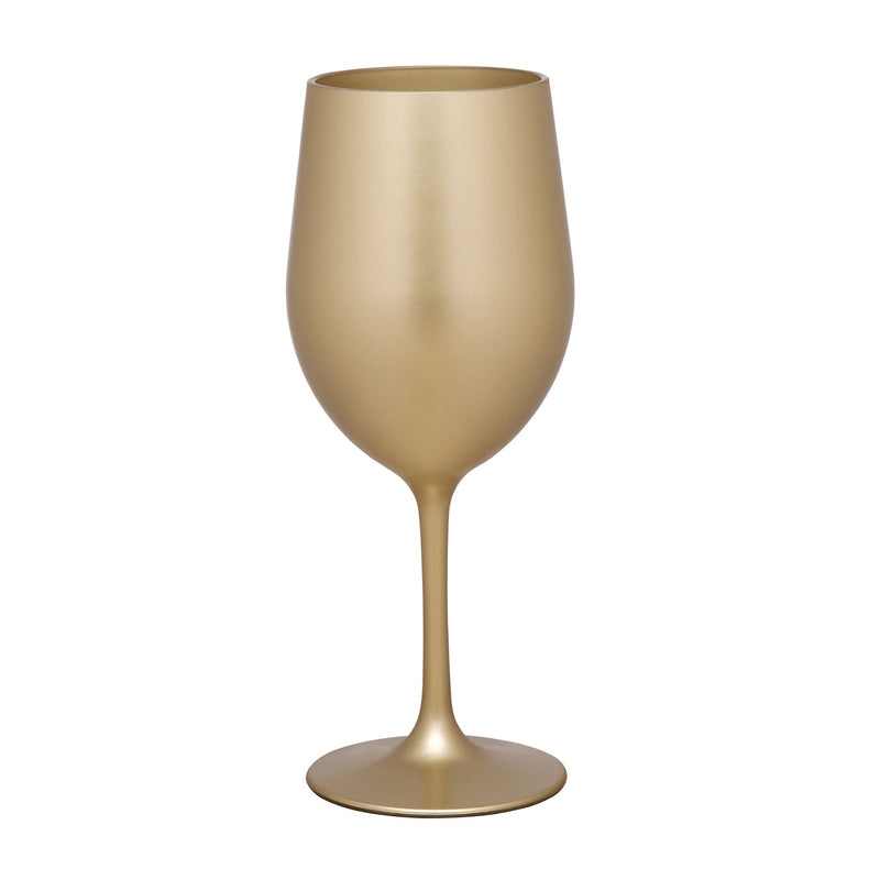 Leadingware Metallic Plastic Wine Glasses (Set of 4) by HouseOfZazla