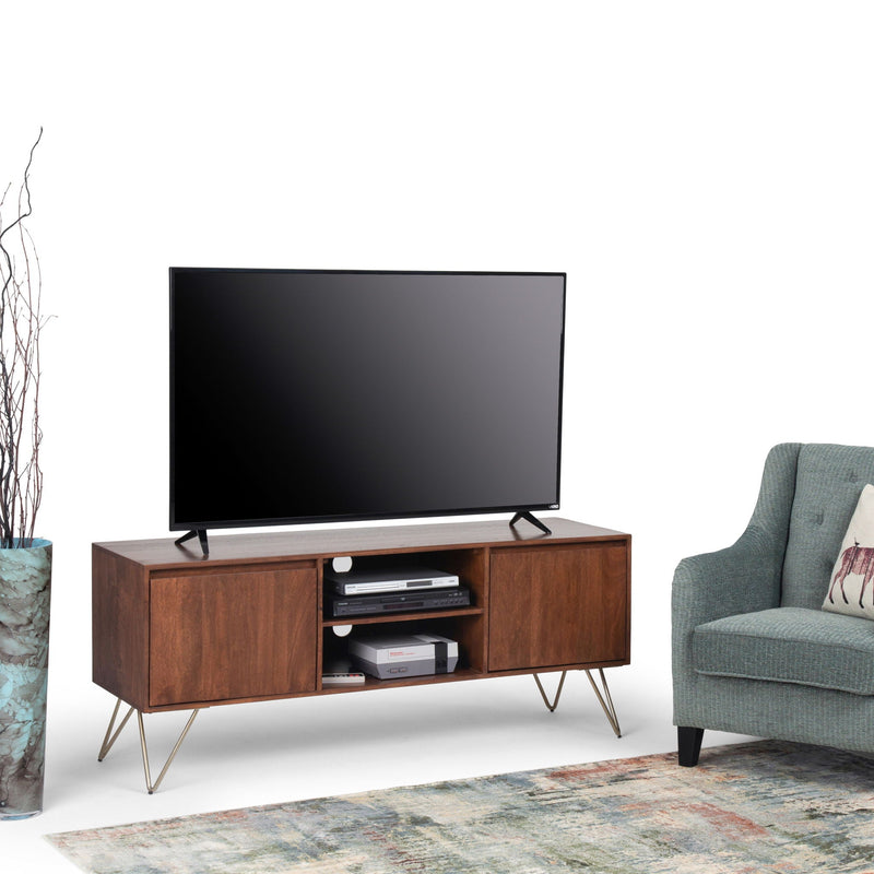 Hunter - TV Media Stand - Umber Brown Stain by HouseOfZazla