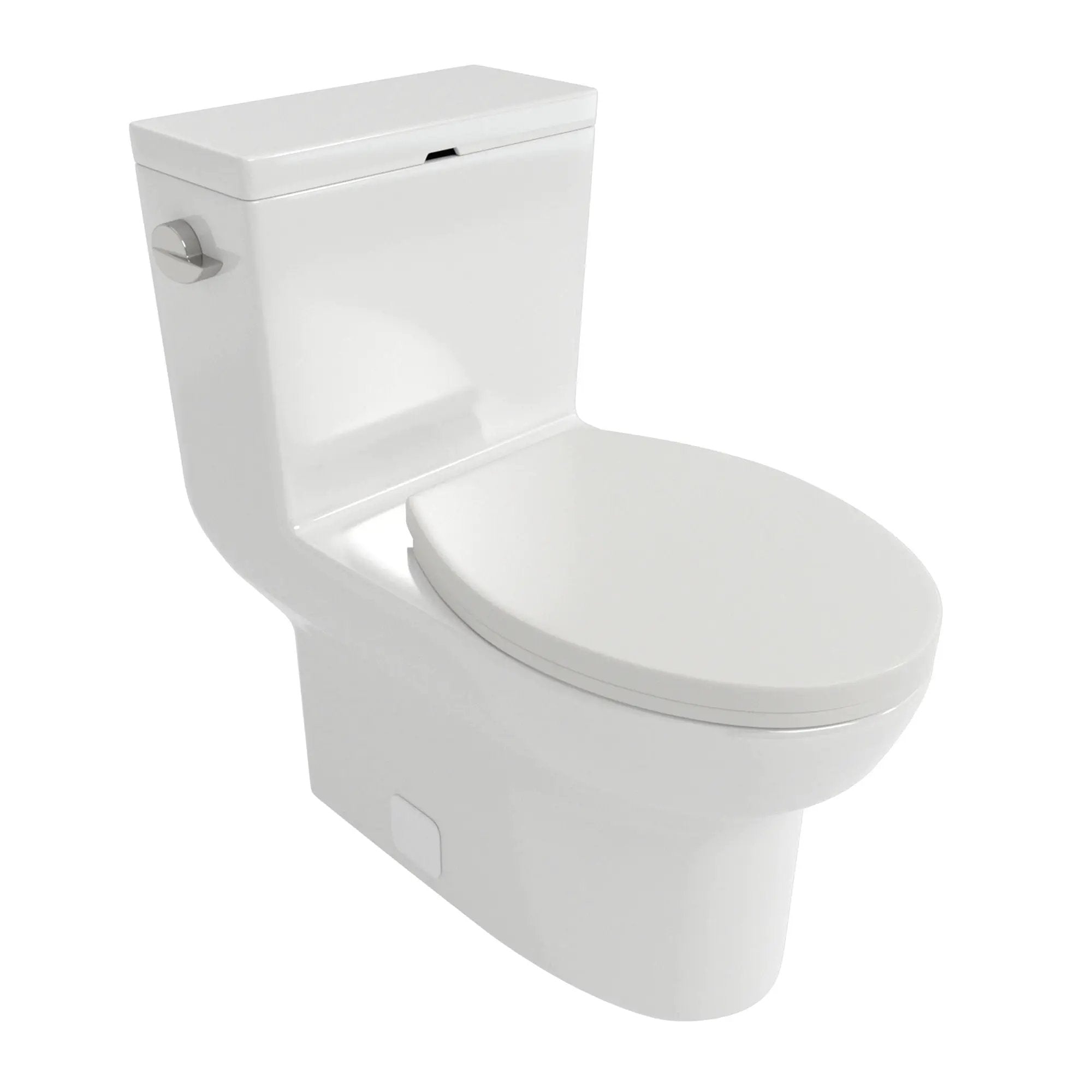 1 Piece Toilet & Soft Closing Seat - White by HouseOfZazla