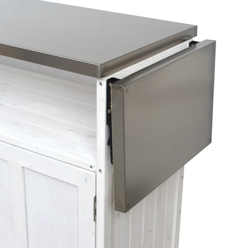 Foldable Outdoor Kitchen Island Patio Cart with Storage by HouseOfZazla