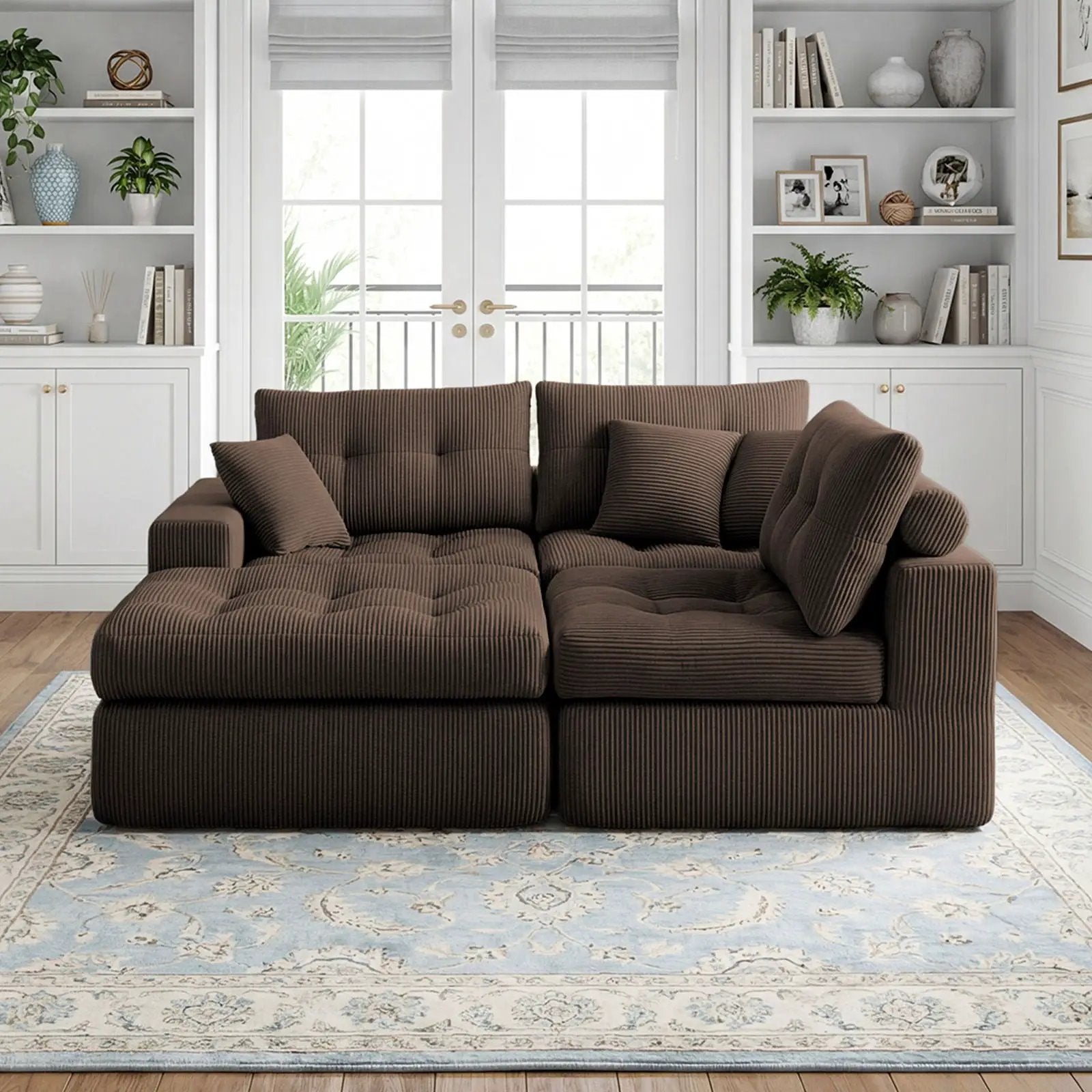 Corner Chaise L-Shaped Sectional Sofa Bed by Unique Piece Furniture