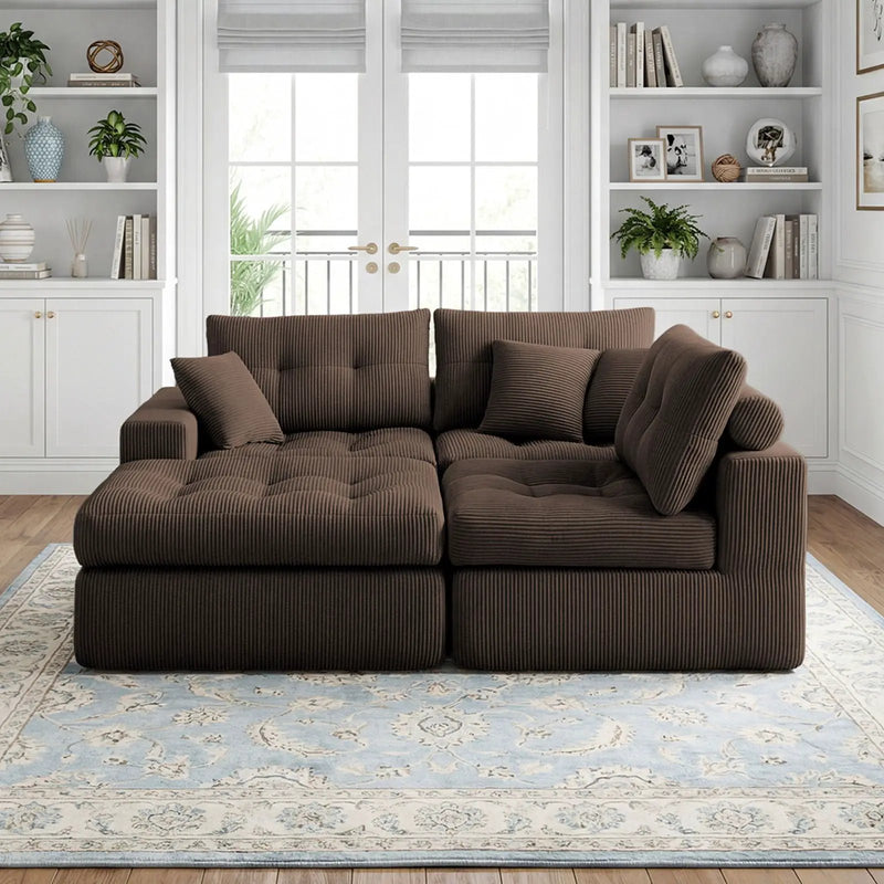 Corner Chaise L-Shaped Sectional Sofa Bed by Unique Piece Furniture