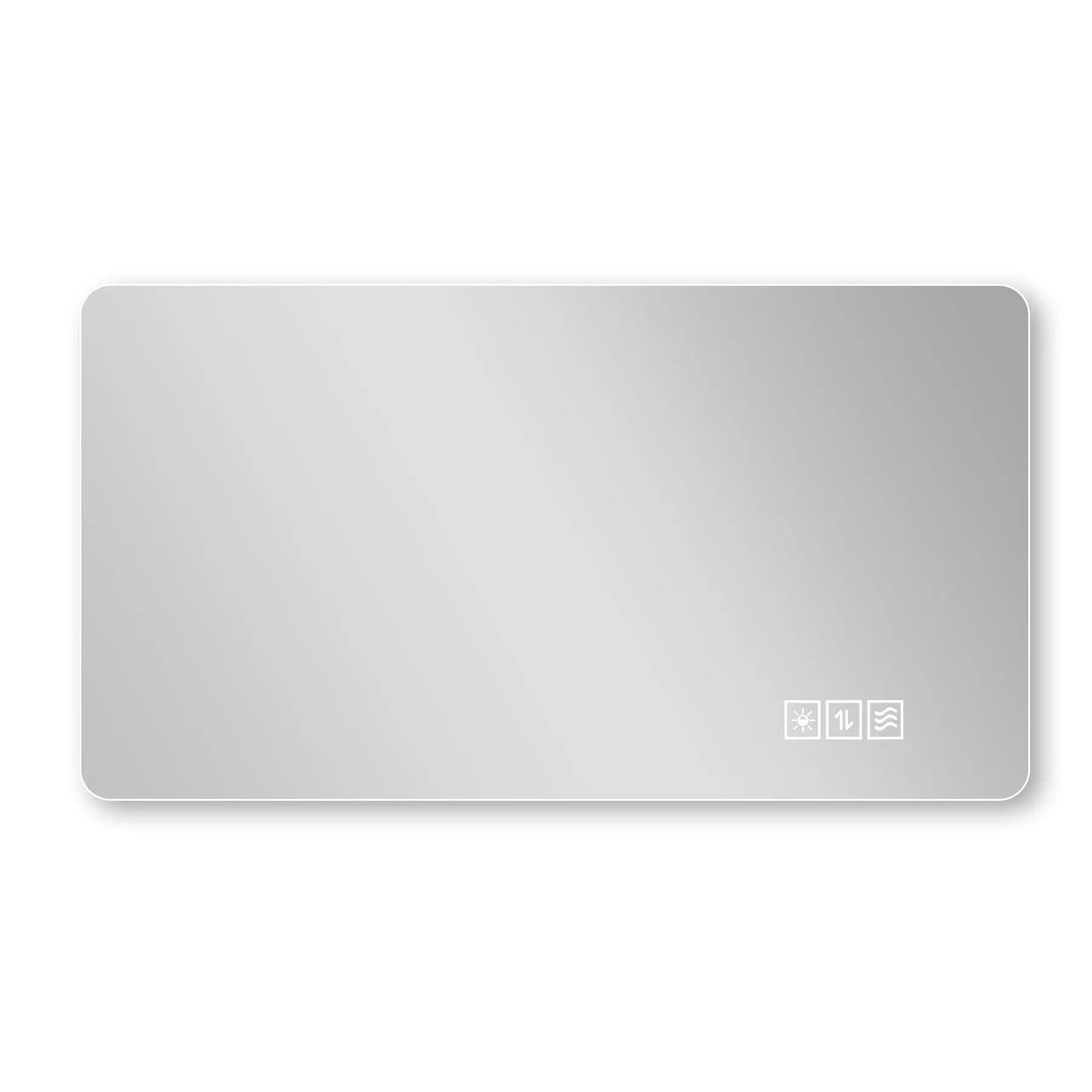 Wall Mounted Bathroom Full Length Makeup Mirror With 3 Color Lighting - Clear by Unique Piece Furniture