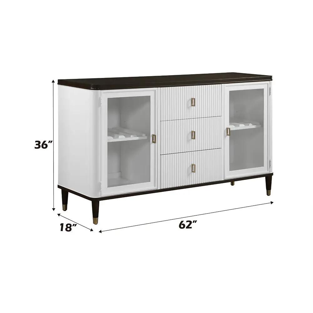 Carena - Server - White & Brown by Unique Piece Furniture
