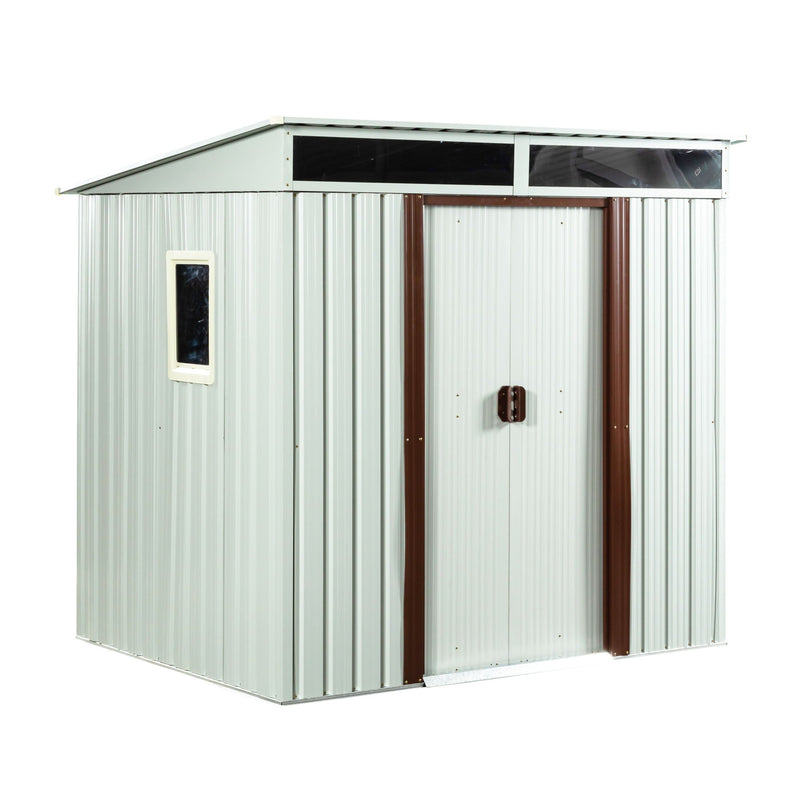 Outdoor Metal Storage Shed With Window by HouseOfZazla
