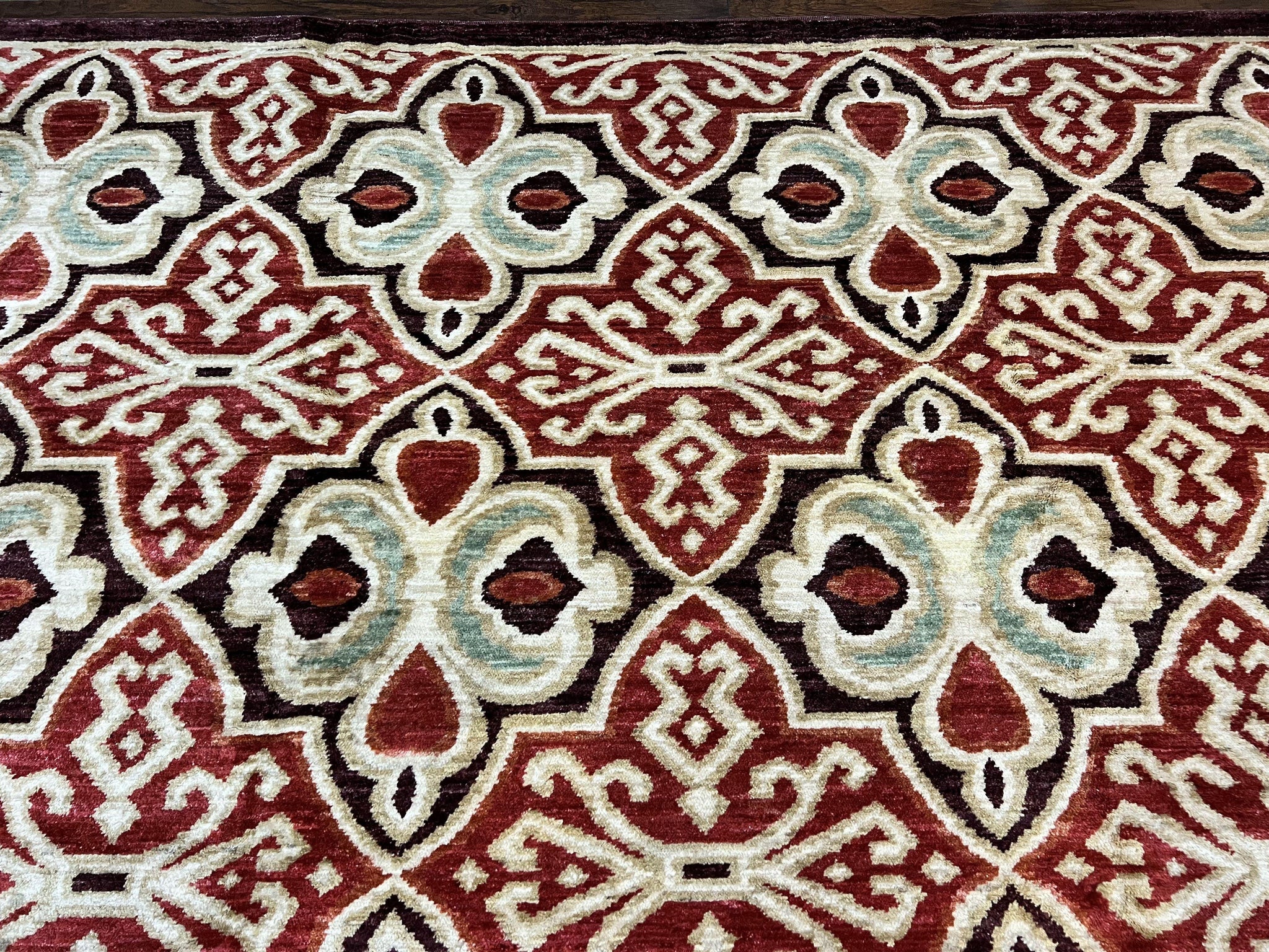 Portuguese Rug 9x12, Vintage Carpet, Handmade Wool Rug by Jewel Rugs