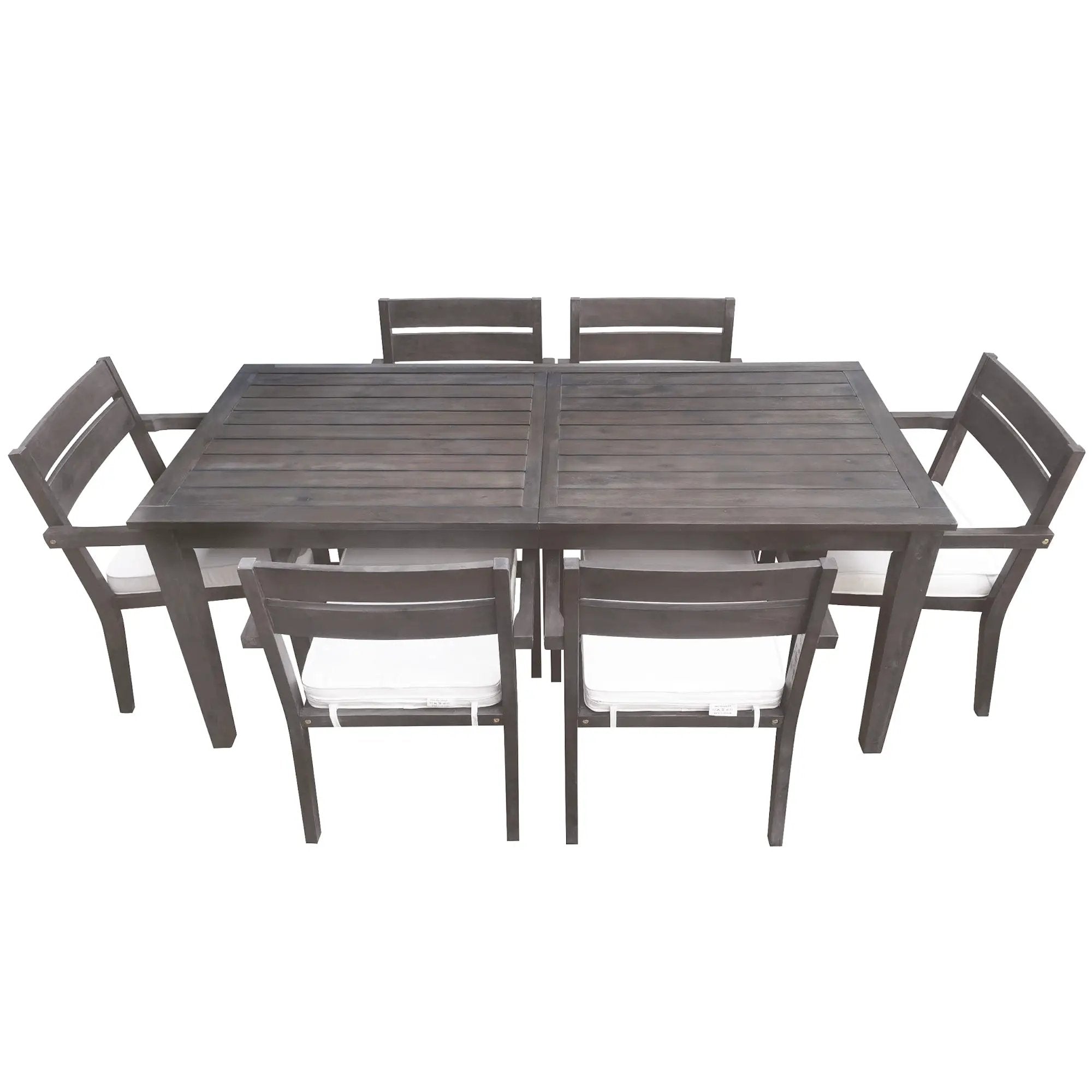 U_Style 7 Pieces Acacia Wood Outdoor Dining Set with Cushions by HouseOfZazla