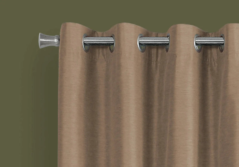2 Pieces Set, Curtain Panel, Room Darkening, Grommet, Contemporary & Modern by Unique Piece Furniture