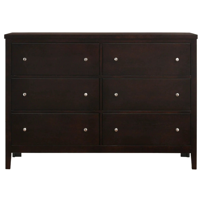 Wedgewood - 6 Drawers Dresser - Cappuccino by HouseOfZazla