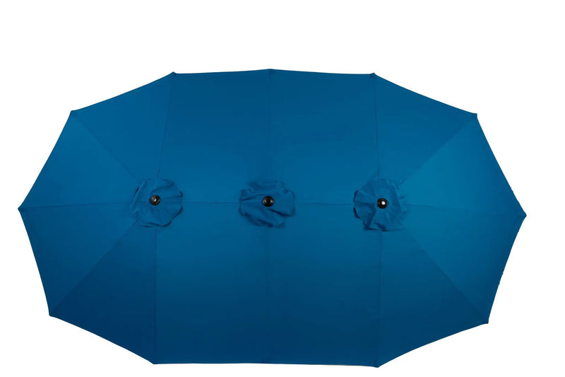 14.8 Ft Double Sided Outdoor Umbrella Rectangular Large with Crank (No Base) by HouseOfZazla