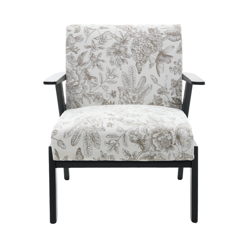 Mid-Century Modern Lounge Armchair - Seat Cushion (Beige + Grey) by HouseOfZazla