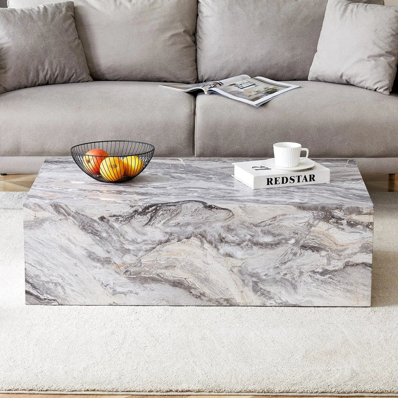 Elegant Grey Stone Pattern Coffee Table by HouseOfZazla